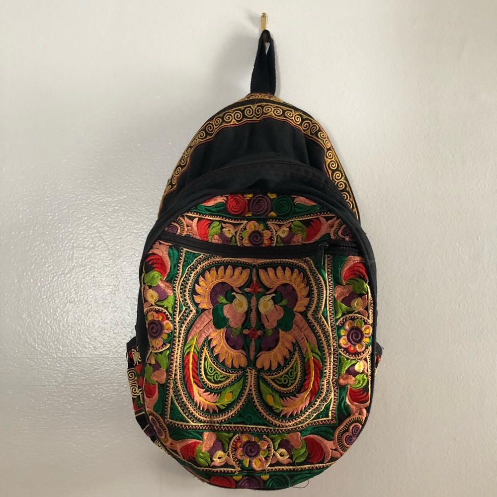 Beautiful embroidered backpack